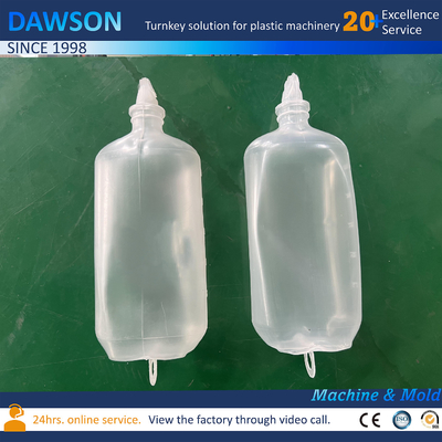 Plastic PE-saline flessen extrusie blaasvormmachines voor het ophangen van 500 ml flessen Pp