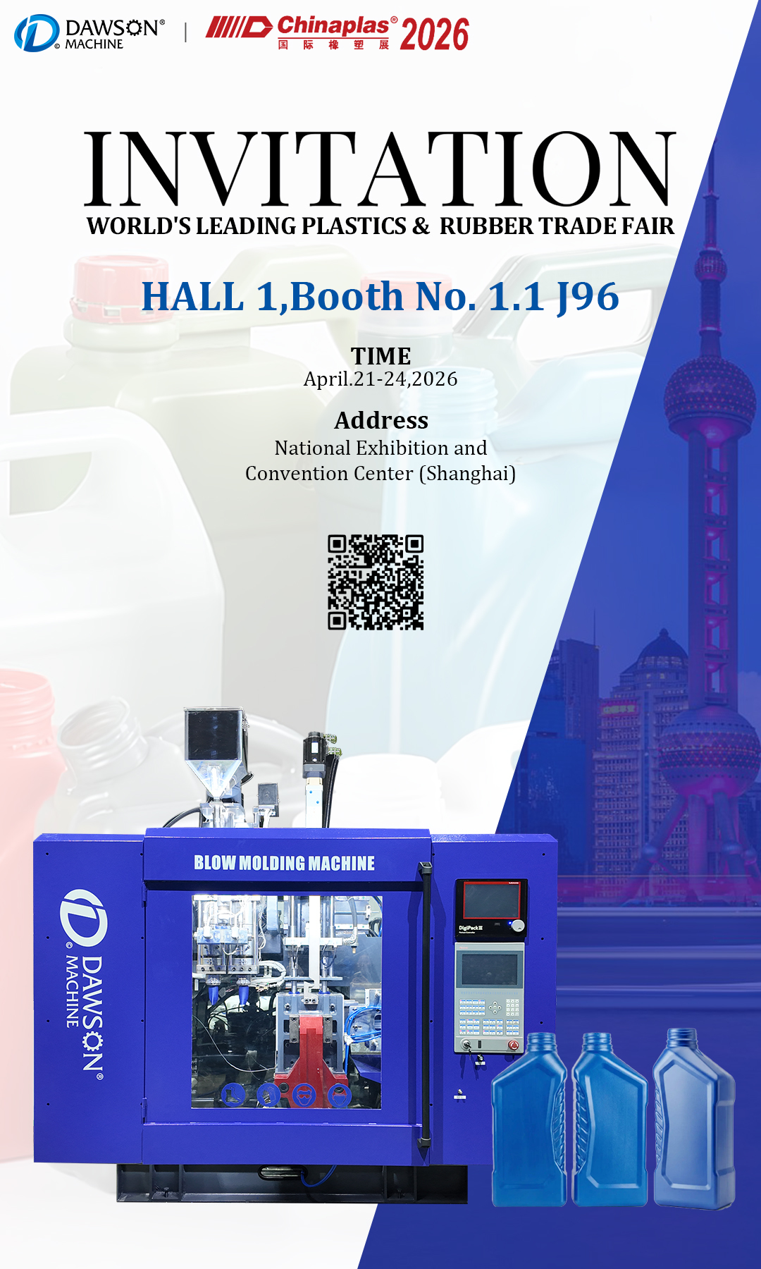 Laatste bedrijfsblogs Chinaplas 2026-uitnodiging: maak contact met DAWSON op stand 1.1 J96