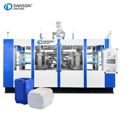 kopen Volledig automatisch 20L Jerry Can Double Station HDPE Fles Jerry Can Blowing Making Tank Container Jar Jug Extrusion Blow Molding Machine online manufacture