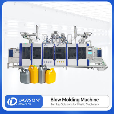 kopen DSB90II Automatische dubbele matrijskop blaasvormmachine 5L HDPE Jerry kan blaasvormmachine Extrusie blaasvormmachine online manufacture