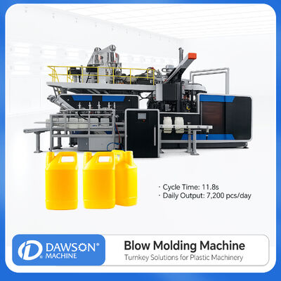 kopen Hoge Snelheid 6 Station Roterende Blaasvormmachine voor 25L HDPE Jerrycan Fles Productie online manufacture