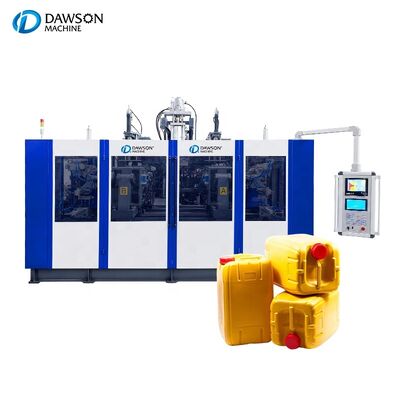 kopen Dubbelstation HDPE Jerry Can Blow Molding Machine Plastic Blow Molding Machines voor de productie van smeeroliecontainers online manufacture