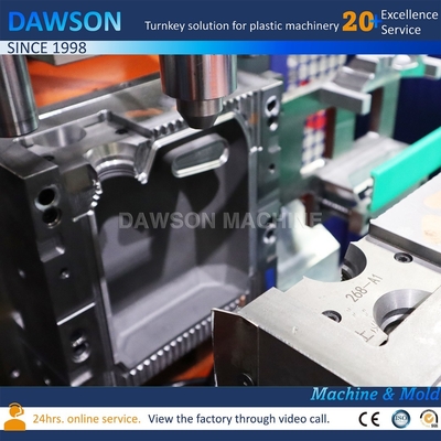 Productie van 0-5L HDPE-flessen met een enkele station extrusie-blaasgietmachine