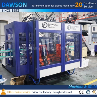 Productie van 0-5L HDPE-flessen met een enkele station extrusie-blaasgietmachine
