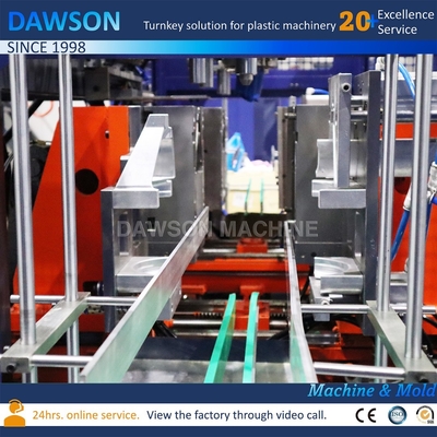 Productie van 0-5L HDPE-flessen met een enkele station extrusie-blaasgietmachine