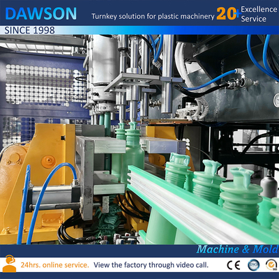 HDPE-automatische 1L 2L-flessen-extrusie-gietmachine