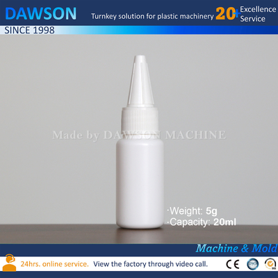 20 ml 30 ml kleine plastic PP PE flessen maken machine injectie gietmachine