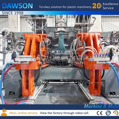 Volledig automatische HDPE 5L 10L Dubbelstation Dubbele matkap Jerry Can Extrusion Blow Molding Machine