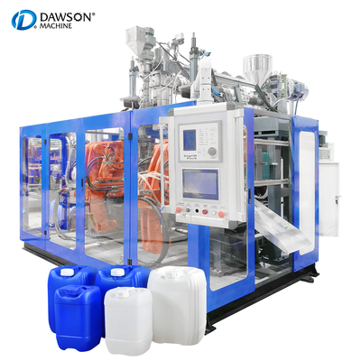Warm verkoop HDPE 1L 2L 5L 10L Jerry Can smeerolie flessen maken machine Extrusie blaas gietmachine