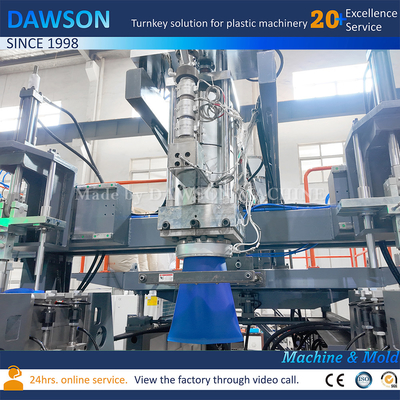 Automatische HDPE plastic flessen gieten Jerry Can ADblauwe Canister Extrusion Blow Gietmachine