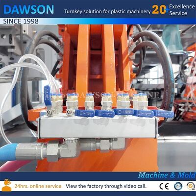 130 kg per uur Output Extrusie Blow Molding Machine Voor HDPE 5L Jerrycan High Speed Plastic Manufacturing