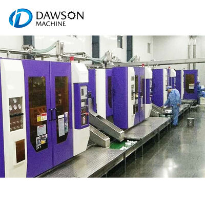 Doule Station Fully Automatic 2 Liter HDPE Plastic Detergent Cosmetic Bottle Making Machine Blowing Molding Unit