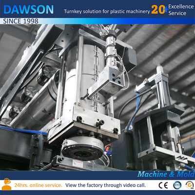 138kw Schroefverwarming 5L 10L Jerry Can HDPE Blow Molding Double Station Extrusion Blow Molding Machine Mould Opening Stroke 250600mm