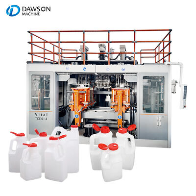 Dubbelstation Extrusie Blow Molding Machine voor 1L-3L flessen met Siemens PLC-besturing