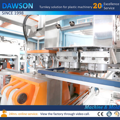 Volledig elektrische dubbele station HDPE 3L 5L Jerrycan extrusie blaasvormmachine