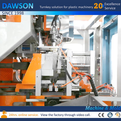 Volledig elektrische dubbele station HDPE 3L 5L Jerrycan extrusie blaasvormmachine