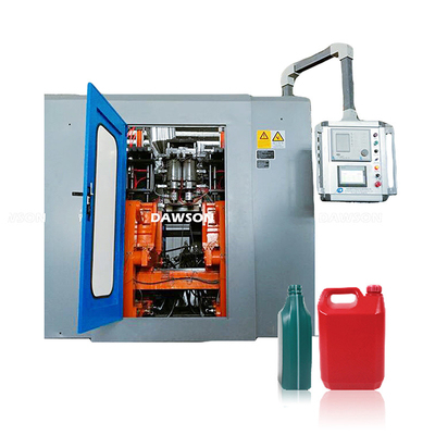 HDPE van 2L 4L Plastic de Productielijn Dubbele Post 75mm van de Smeeroliefles de Slag van de Schroefuitdrijving het Vormen Machine